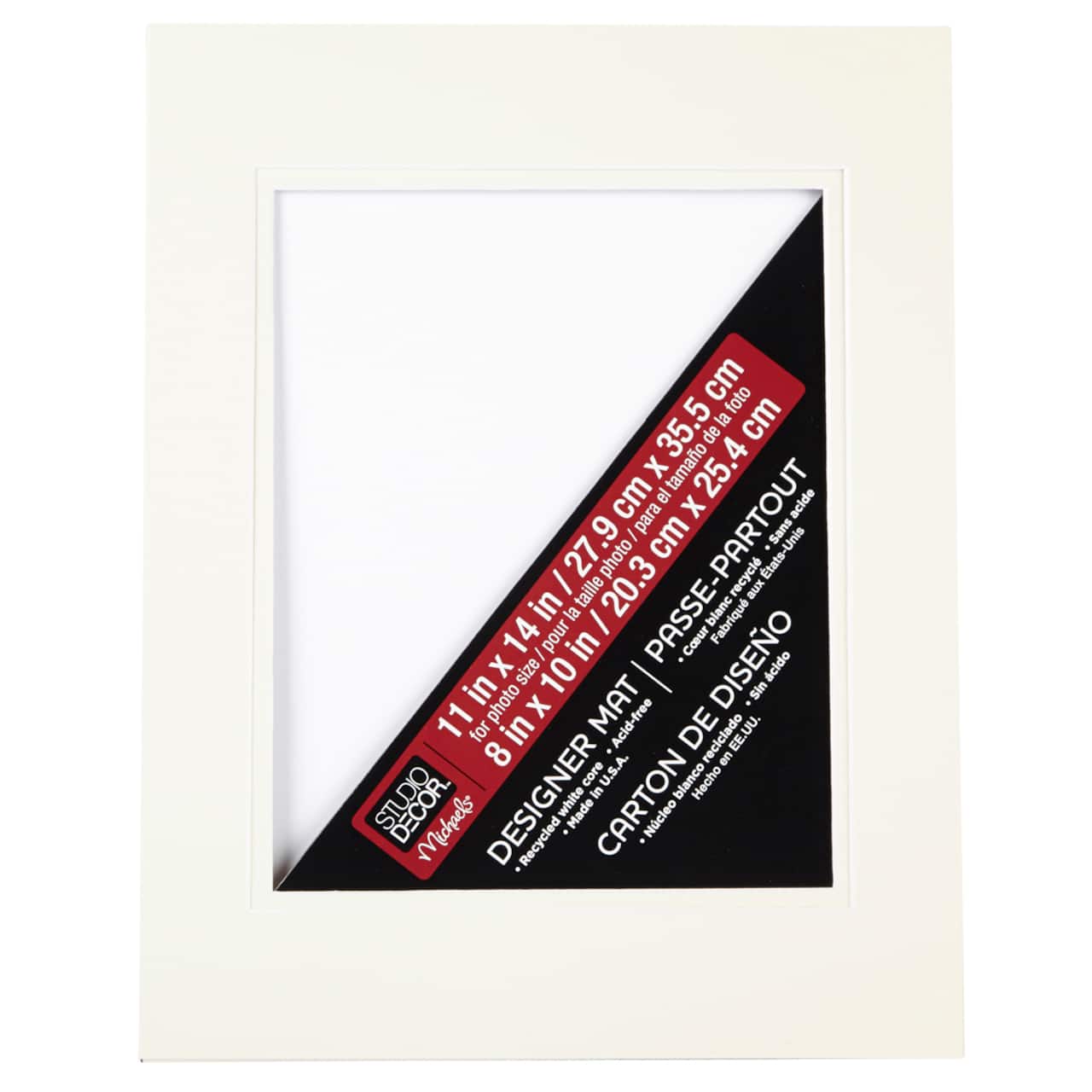 11" x 14" Double Mat By Studio Décor®, 8" x 10" Opening
